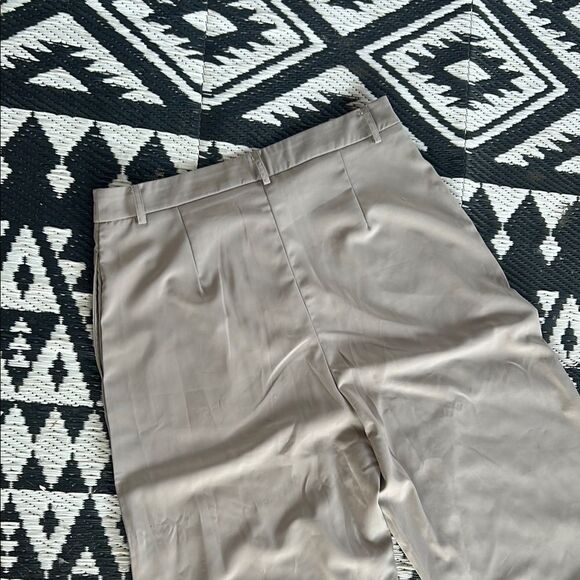 Pink Lily tan  Wide Leg Pants with Flat Waistband   E - Picture 5 of 9